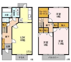 コンフォール・シェソワ 弐番館の物件間取画像